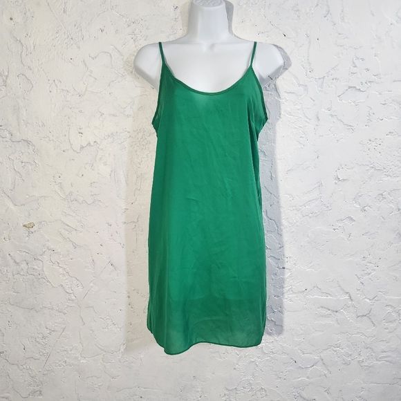 4x$25 Hoss intropia green semi sheer slip chemise dress XS - Picture 7 of 11